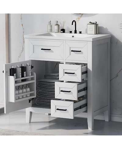 Streamdale Furniture 30" Bathroom Vanity with Sink & Drawers