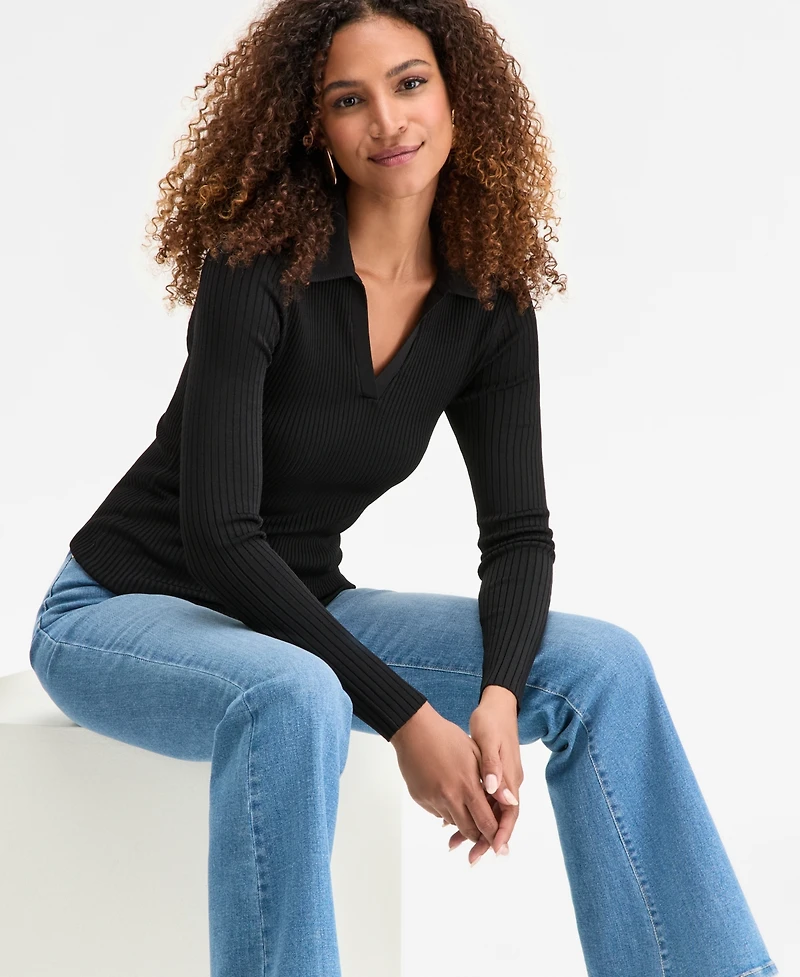 I.n.c. International Concepts Women's Johnny Collar Sweater, Macy's Exclusive