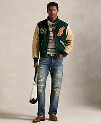 Polo Ralph Lauren Men's Wool-Blend Twill Letter Jacket