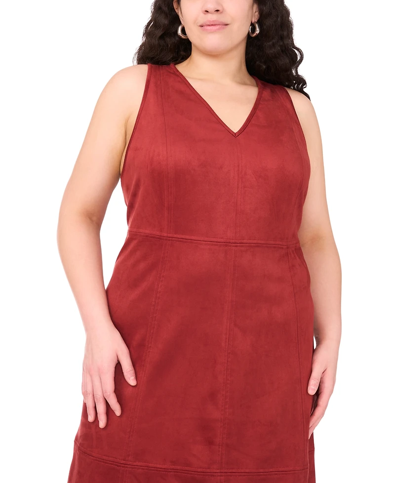 Vince Camuto Plus Sleeveless V-Neck Midi Dress
