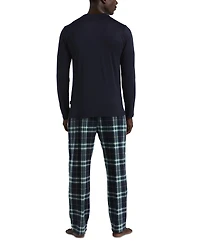 Perry Ellis Portfolio Men's Buffalo Plaid Cotton Pajama Set