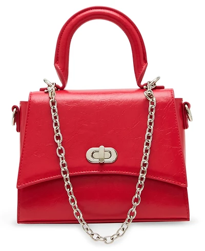 Madden Girl Trissac Crinkle Turn Lock Satchel Bag