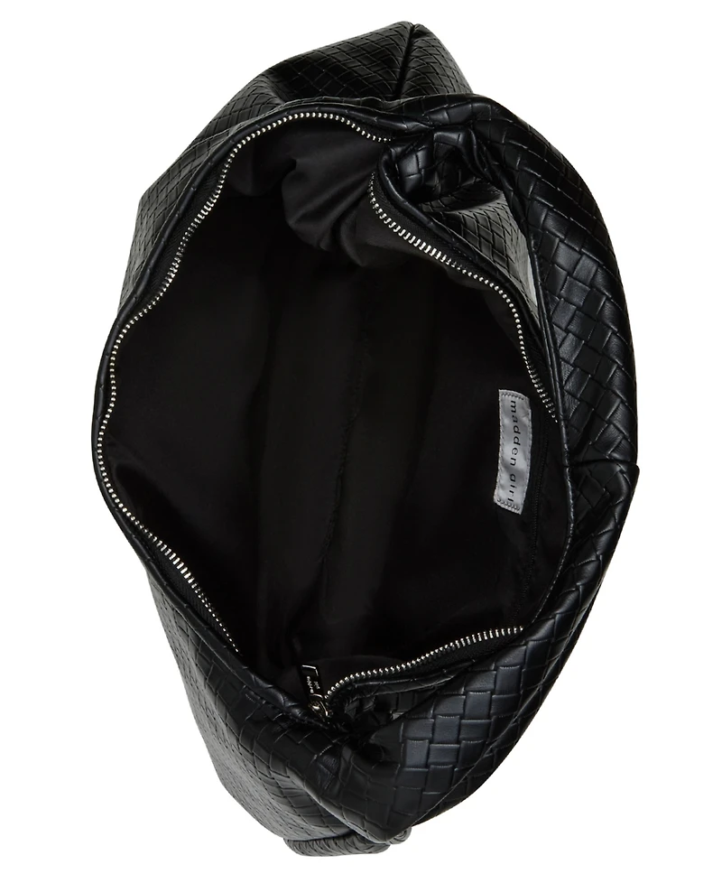 Madden Girl Jesinia Woven Zipper Hobo Bag