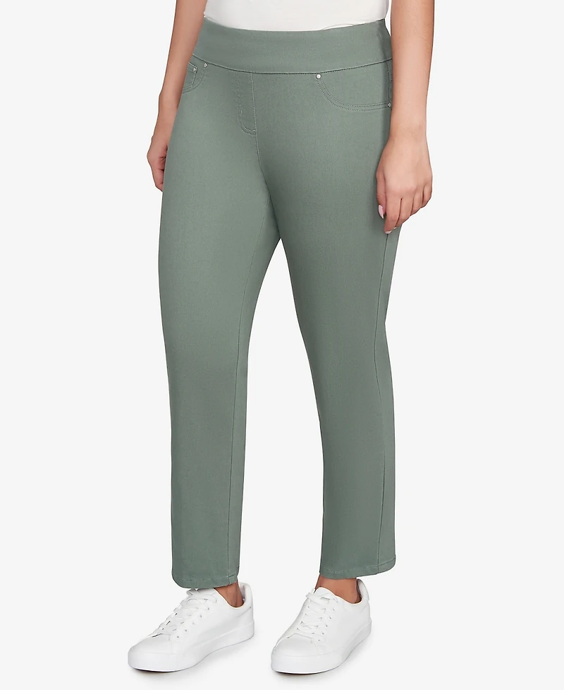 Ruby Rd. Petite Soft Denim Faux Pocket Pants