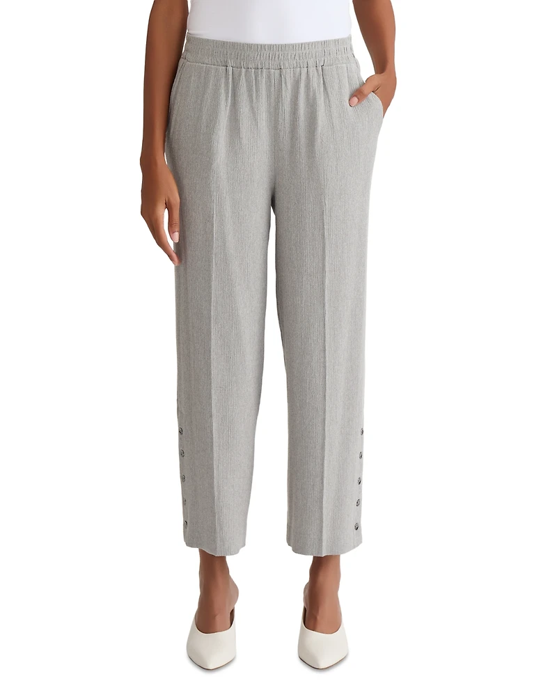 Kasper Women's High Rise Cropped Pull-On Pants