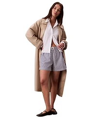 Calvin Klein Jeans Women's Cotton Poplin Boxer Shorts