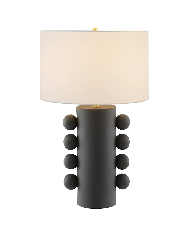 Hudson & Canal Jurrah 26.75" Ceramic Table Lamp with Fabric Shade