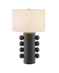 Hudson & Canal Jurrah 26.75" Ceramic Table Lamp with Fabric Shade