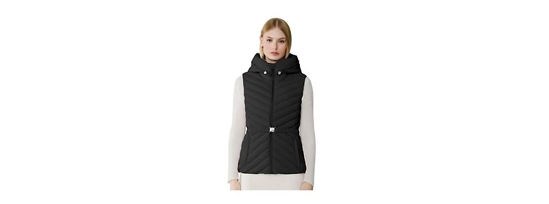 Soia & Kyo Women's Estelle-Vest Stretch Down Belted Vest