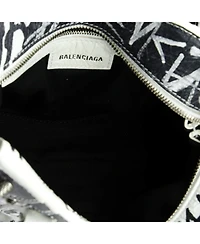 Pre-Owned Balenciaga Xs Neo Cagole Graffiti City Bag Leather
