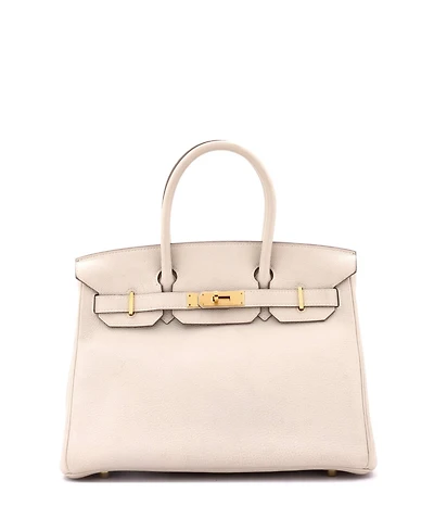 Pre-Owned Hermes Birkin 30 Handbag Light Togo with Gold Hardware