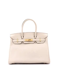 Pre-Owned Hermes Birkin 30 Handbag Light Togo with Gold Hardware