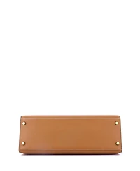 Pre-Owned Hermes Kelly 32 Handbag Brown Courchevel with Gold Hardware