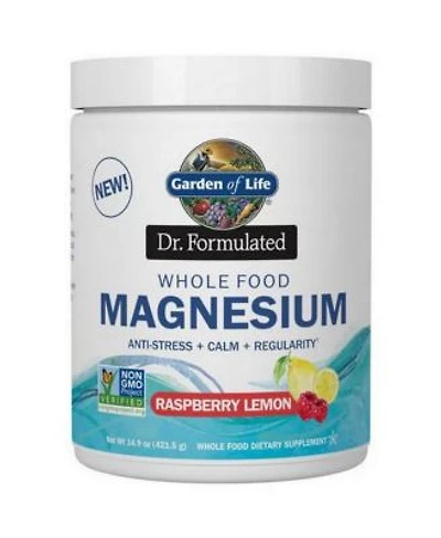 Garden Of Life Dr. Formulated Magnesium Powder Raspberry Lemon 14.9 Oz