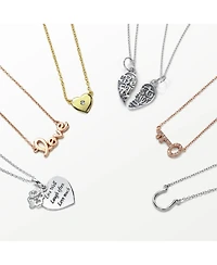 Bling Jewelry Minimalist Horseshoe Pendant Necklace in Gold and Silver - Equestrian Good Luck Charm