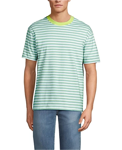 Lands' End Men's Short Sleeve Super-t Crew Relaxed Fit Tee