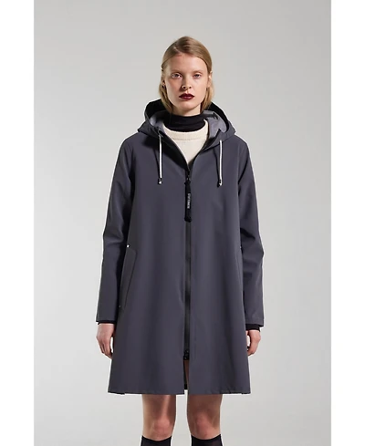 Stutterheim Women's Mosebacke Lightweight Zip Matte Raincoat