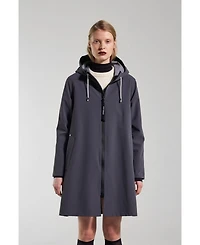 Stutterheim Women's Mosebacke Lightweight Zip Matte Raincoat