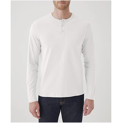 Pact Men's Organic Cotton Softspun Long Sleeve Henley
