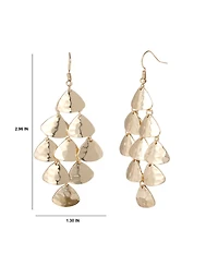 BCBGeneration Layered Triangle Drop Earrings