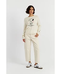 Chinti & Parker Women's Wool Cashmere Peanuts Original Sweater