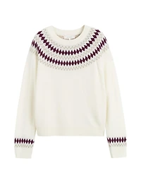 Chinti & Parker Women's Wool Cashmere Diamond Fair Isle Sweater