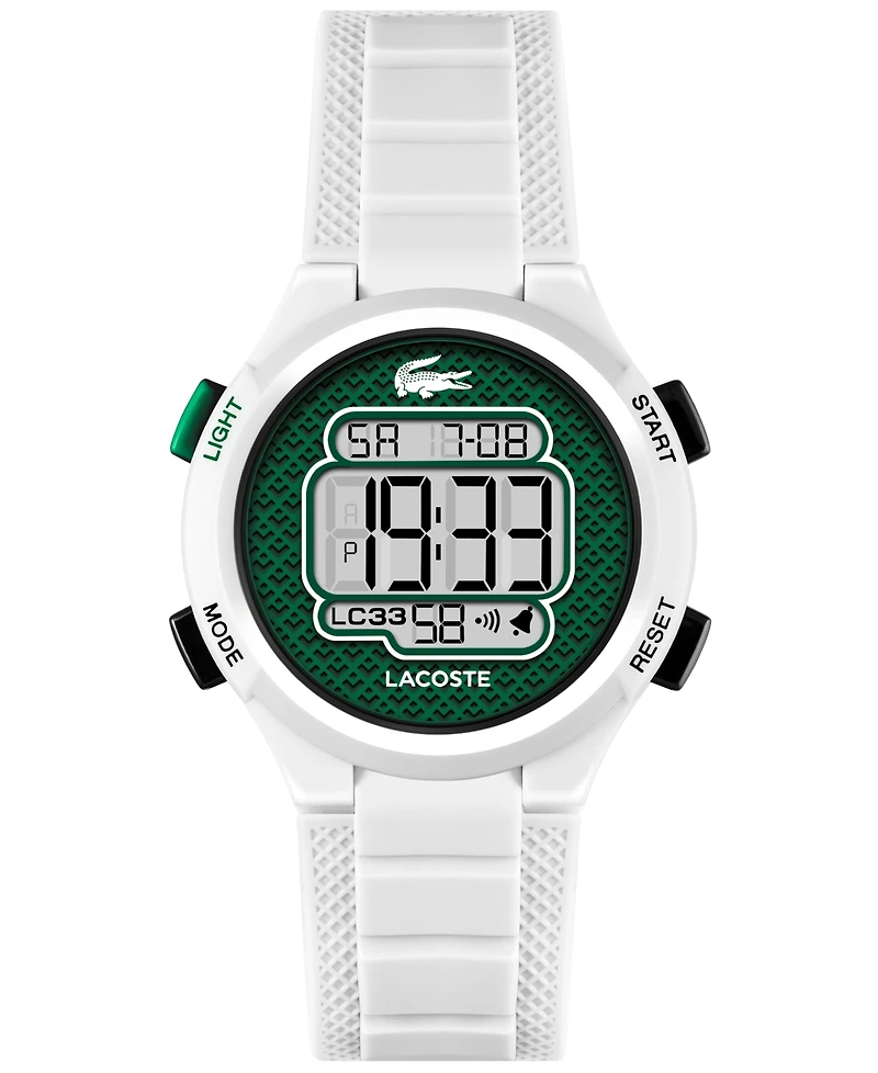 Lacoste Kid's LC33 White Silicone Strap Watch, 32.6mm