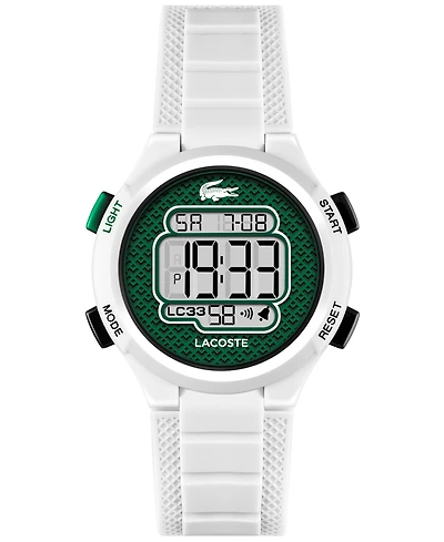 Lacoste Kid's LC33 White Silicone Strap Watch, 32.6mm