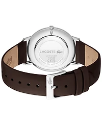 Lacoste Men's Crocorigin Brown Leather Strap Watch, 40.5mm