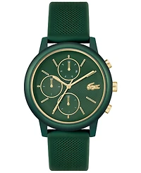 Lacoste Men's Green Silicone Strap Watch, 42mm