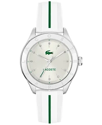 Lacoste Women's Billie White Silicone Strap Watch, 36mm