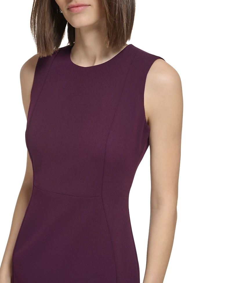 Calvin Klein Women's Crewneck Sleeveless Sheath Dress