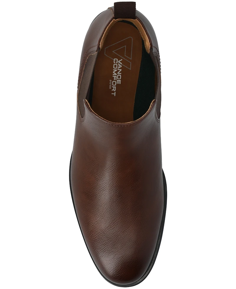 Vance Co. Men's Josiah Pull On Comfort Chelsea Boots