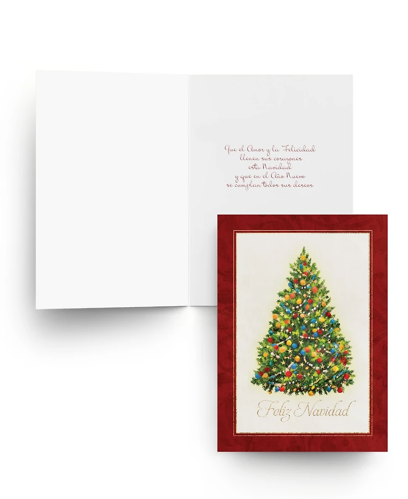 Masterpiece Studios Traditional Tree Spanish Holiday Boxed Cards