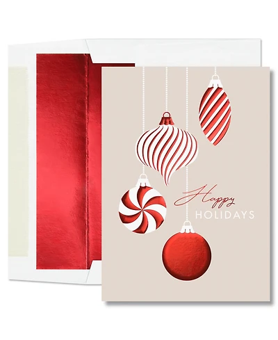 Masterpiece Studios Peppermint Ornaments Holiday Boxed Cards