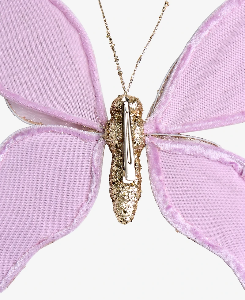 Holiday Lane Enchanted Forest Purple Glitter Butterfly Ornament, Macy's Exclusive