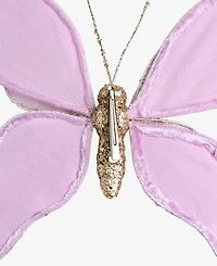 Holiday Lane Enchanted Forest Purple Glitter Butterfly Ornament, Macy's Exclusive
