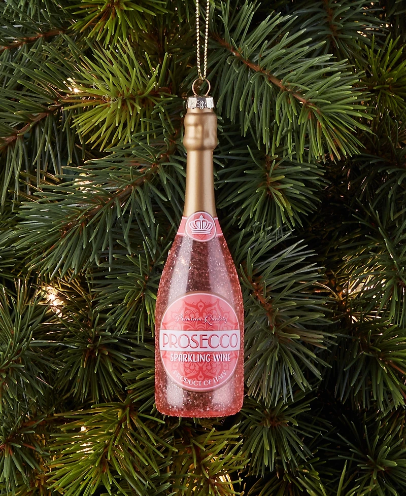 Holiday Lane Spirits Prosecco Bottle Ornament, Macy's Exclusive