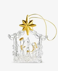 Holiday Lane Blessed Glass Holy Family Ornament, Macy's Exclusive