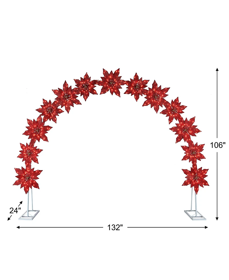 Mr. Christmas Poinsettia Illuminated Arch
