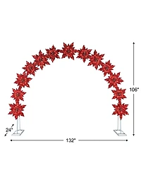 Mr. Christmas Poinsettia Illuminated Arch