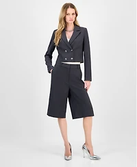 Guess Women's Joandra Double-Breasted Cropped Blazer