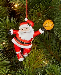 Holiday Lane Sports Basketball Santa Ornament, Macy's Exclusive