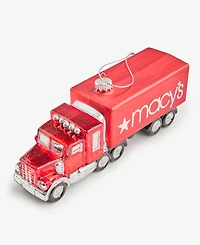 Holiday Lane Macy's 2025 Glass Truck Ornament, Macy's Exclusive