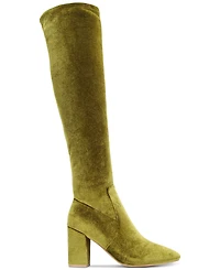 Smash Shoes Women's Malia Wide Calf Block Heel Over-The-Knee Boots - Extended Sizes Available