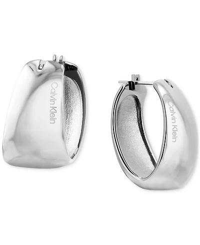 Calvin Klein Small Modern Purity Hoop Earrings, 0.97"