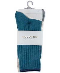 Gold Toe Women's 6-Pk. Ribbed Crew Socks 4585F5
