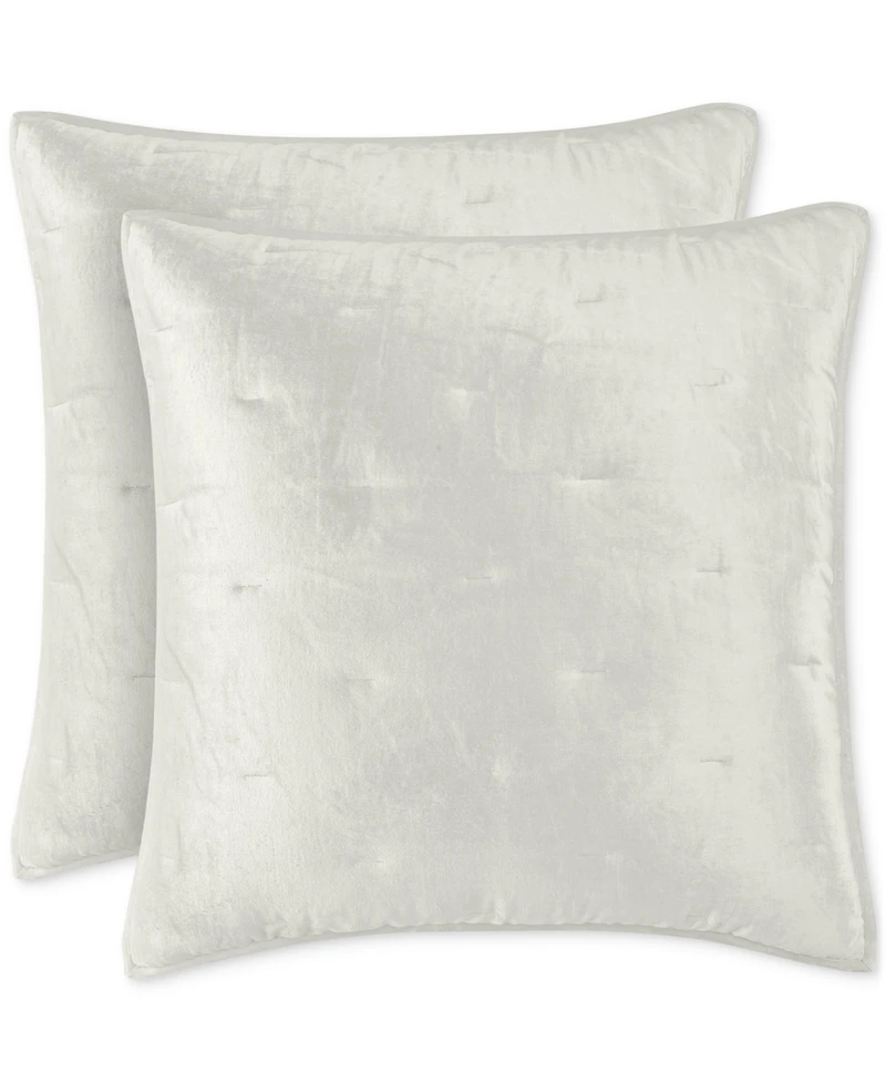 Hotel Collection Velvet Quilted 2-Pc. Sham Set, Euro, Macy's Exclusive