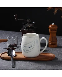 Lorren Home Trends Marble Pattern Mugs, Set of 4