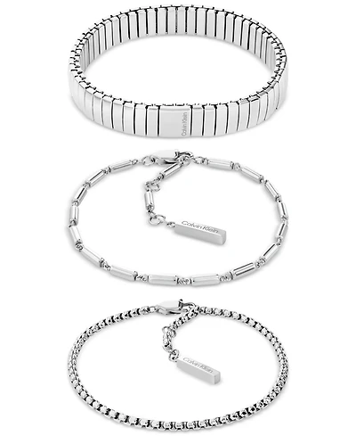 Calvin Klein 3-Pc. Set Stacked Bracelets